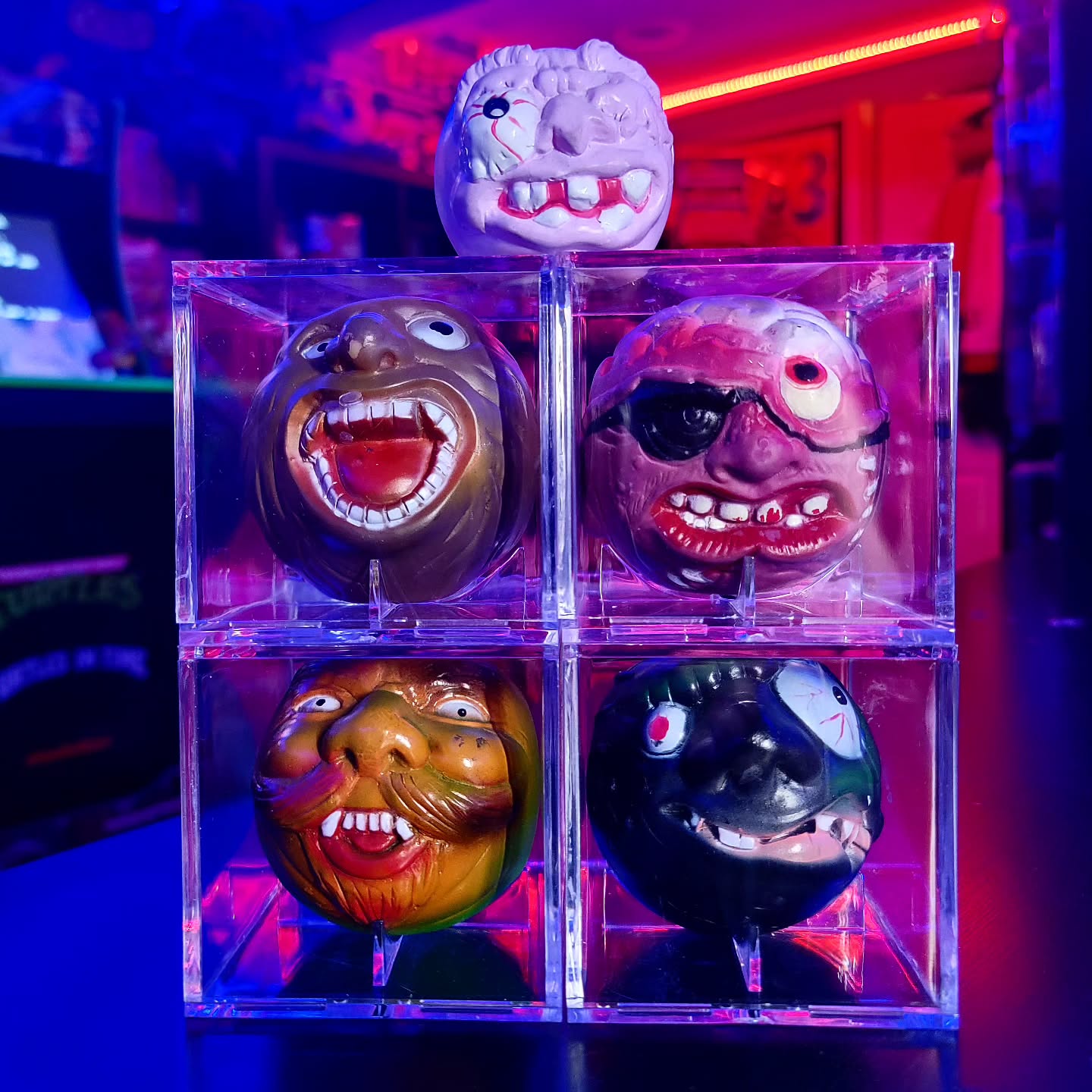 Photo shared by David Apuzzo on June 05, 2025 tagging @toycreed. May be an image of toy, candy, paper weight, skull and text.